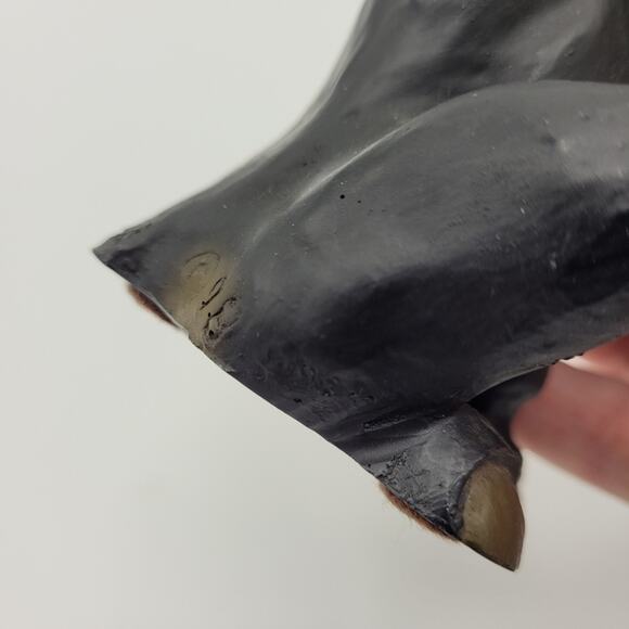 Whimsical Sitting Moose Signed Resin 6" - Picture 10 of 14